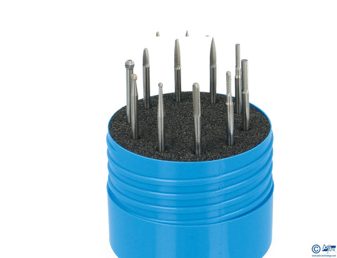 Joke Nr.0527560 Set Hartmetall-Frässtifte, Verzahnung ultrafein, Schaft-Ø 3 mm