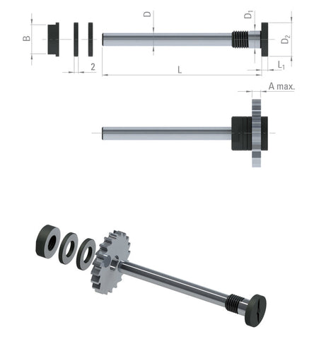 Dixi 2714 D 6/D 5/D 12 x 60 L1= 3 B= 10 fűrésztárcsa felfogó
