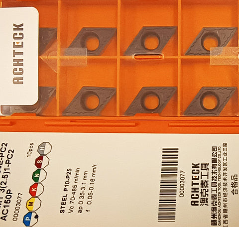 Achteck DCMT 11T304E-PC2 AC150P esztergalapka