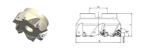 Achteck ASM90-063-Z06-A22R-WN08-C marófej
