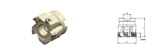 Achteck ASM90-040-Z06-A16R-LN09-C marófej