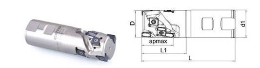 Achteck APE90-040-Z03-W40R-LN09-L48-F-C marófej