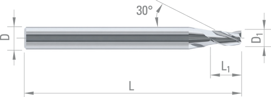 Dixi 7343 D 8 x 18 xD 8 x 64 Z=3 HM keményfém szármaró