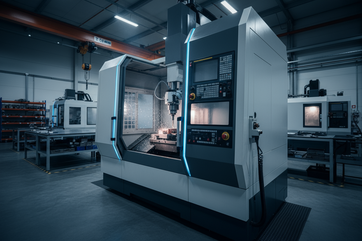 Modern CNC megmunkálóközpont